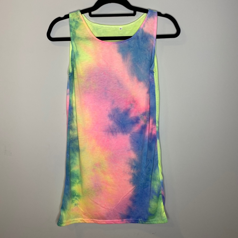 Tyedye beach coverup dress